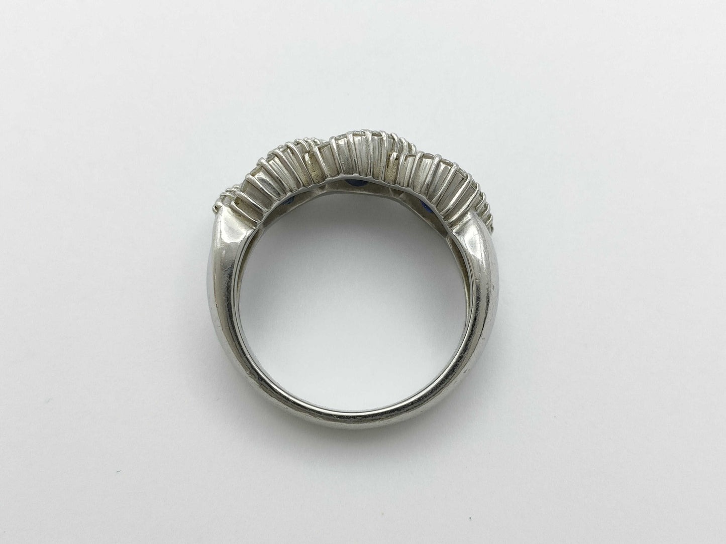 S1.50ct D0.35ct Pt900 10.6g Ring