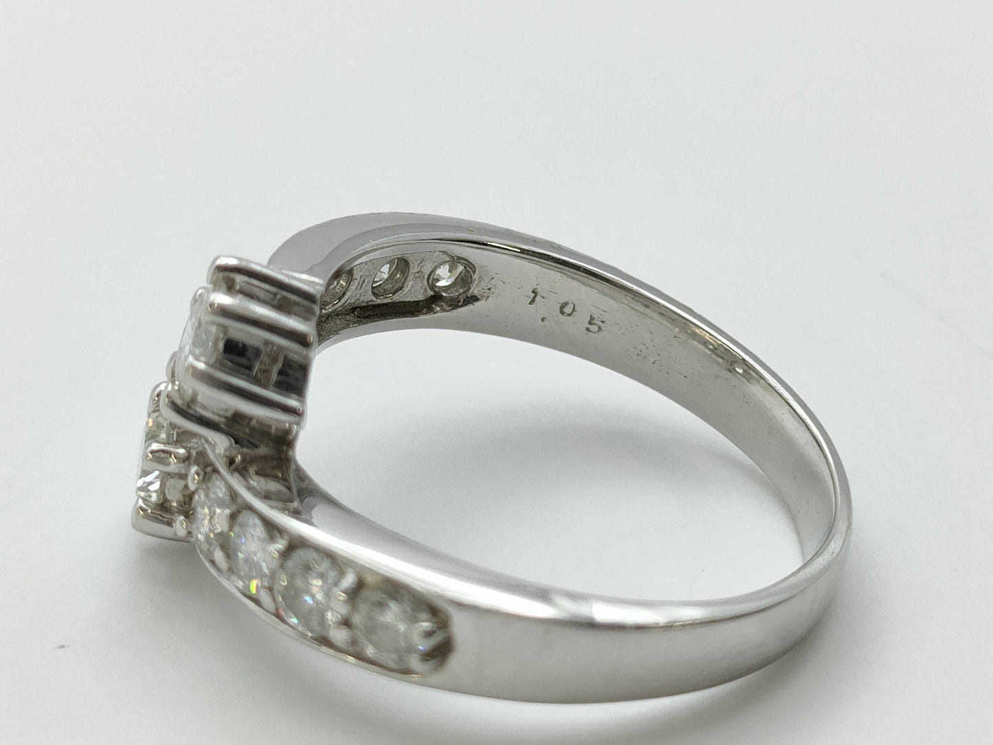 D1.05ct Pt900 6.8g Ring