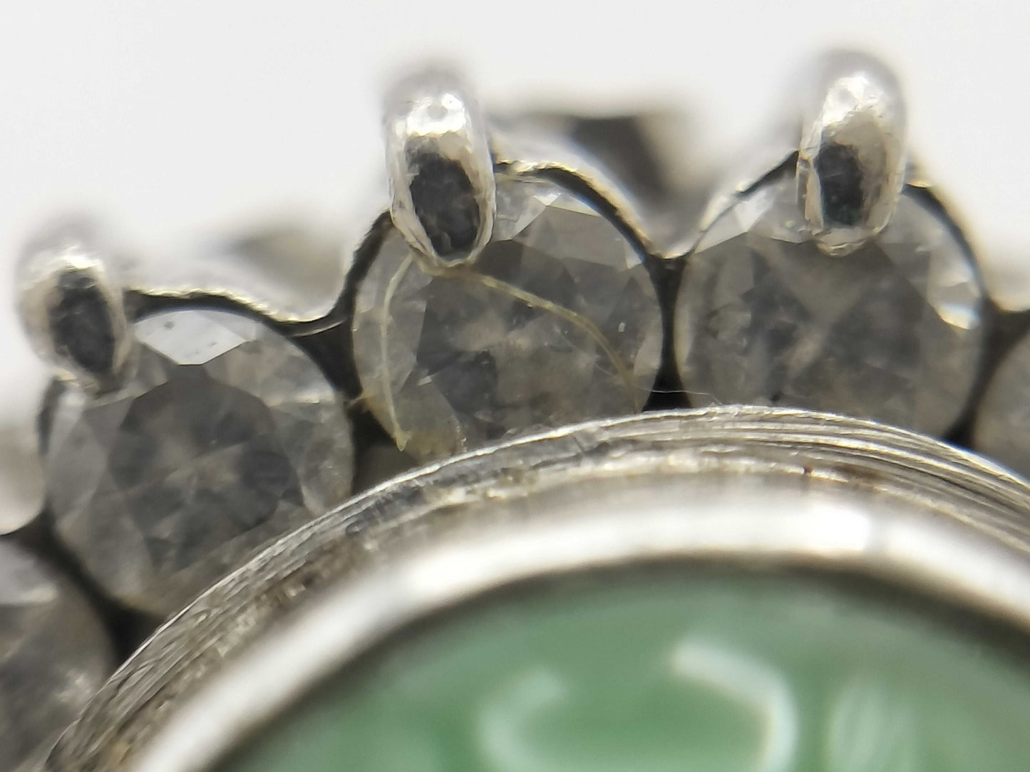 Jade D0.35ct Pt900 7.3g Ring