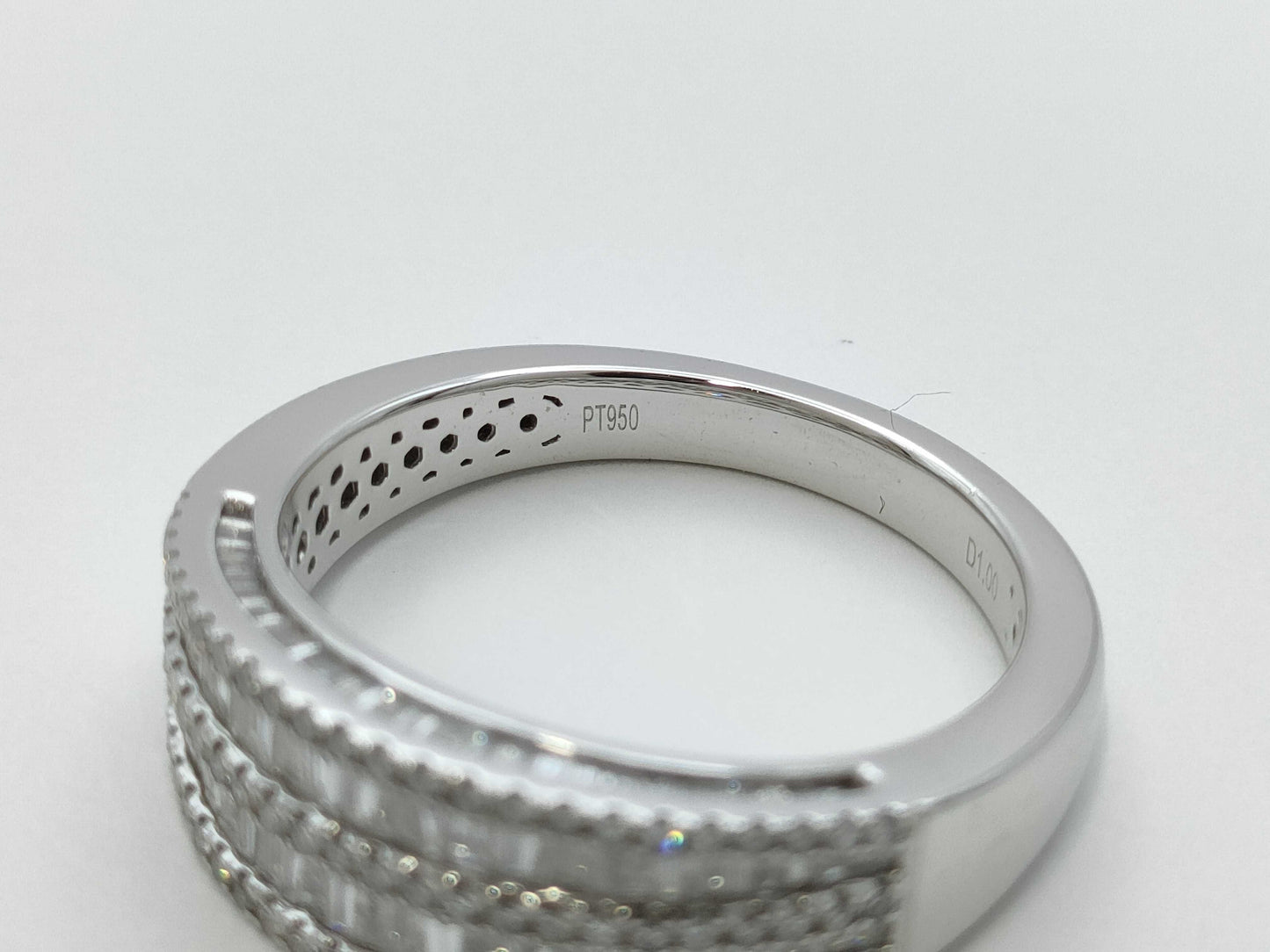 D1.00ct Pt950 7.0g Ring