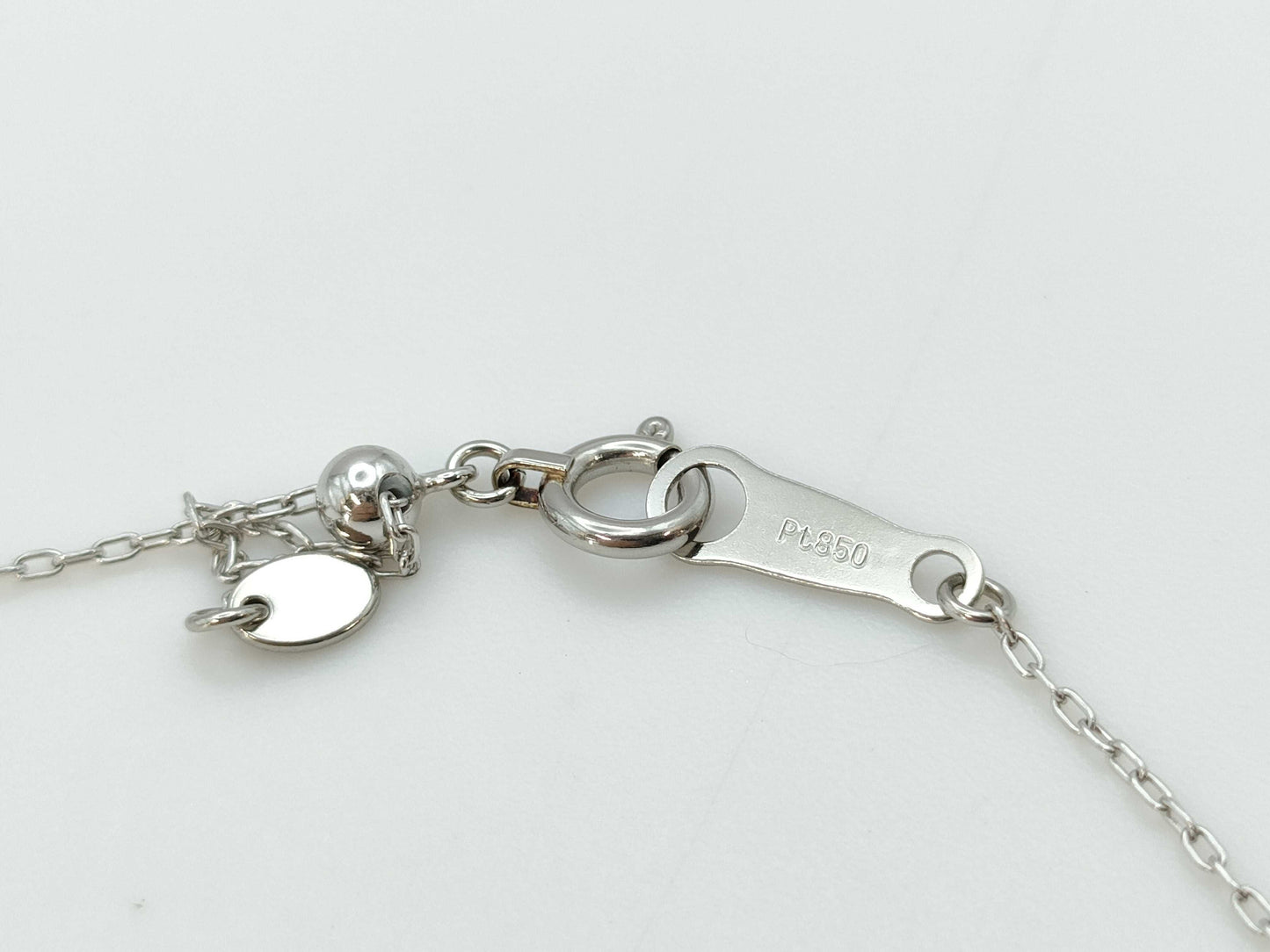 D0.48ct Pt900/850 3.2g Necklace