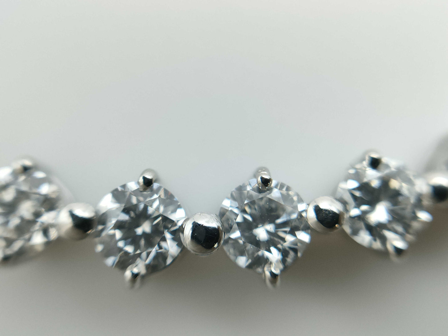 D0.48ct Pt900/850 3.2g Necklace