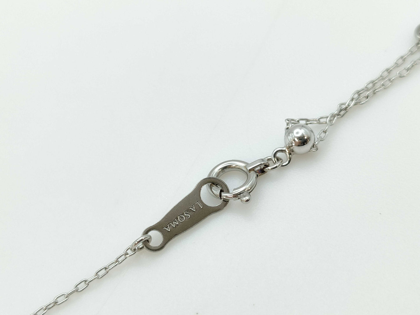 D0.48ct Pt900/850 3.2g Necklace