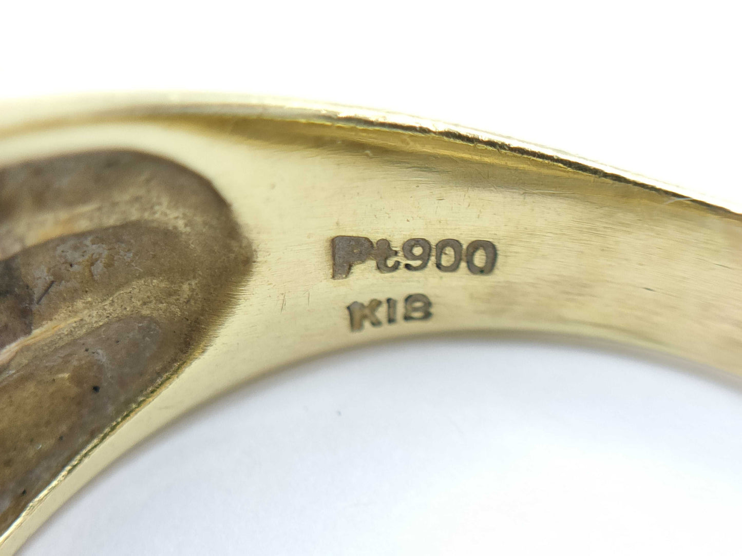 D0.50ct K18/PT900 9.6g Ring