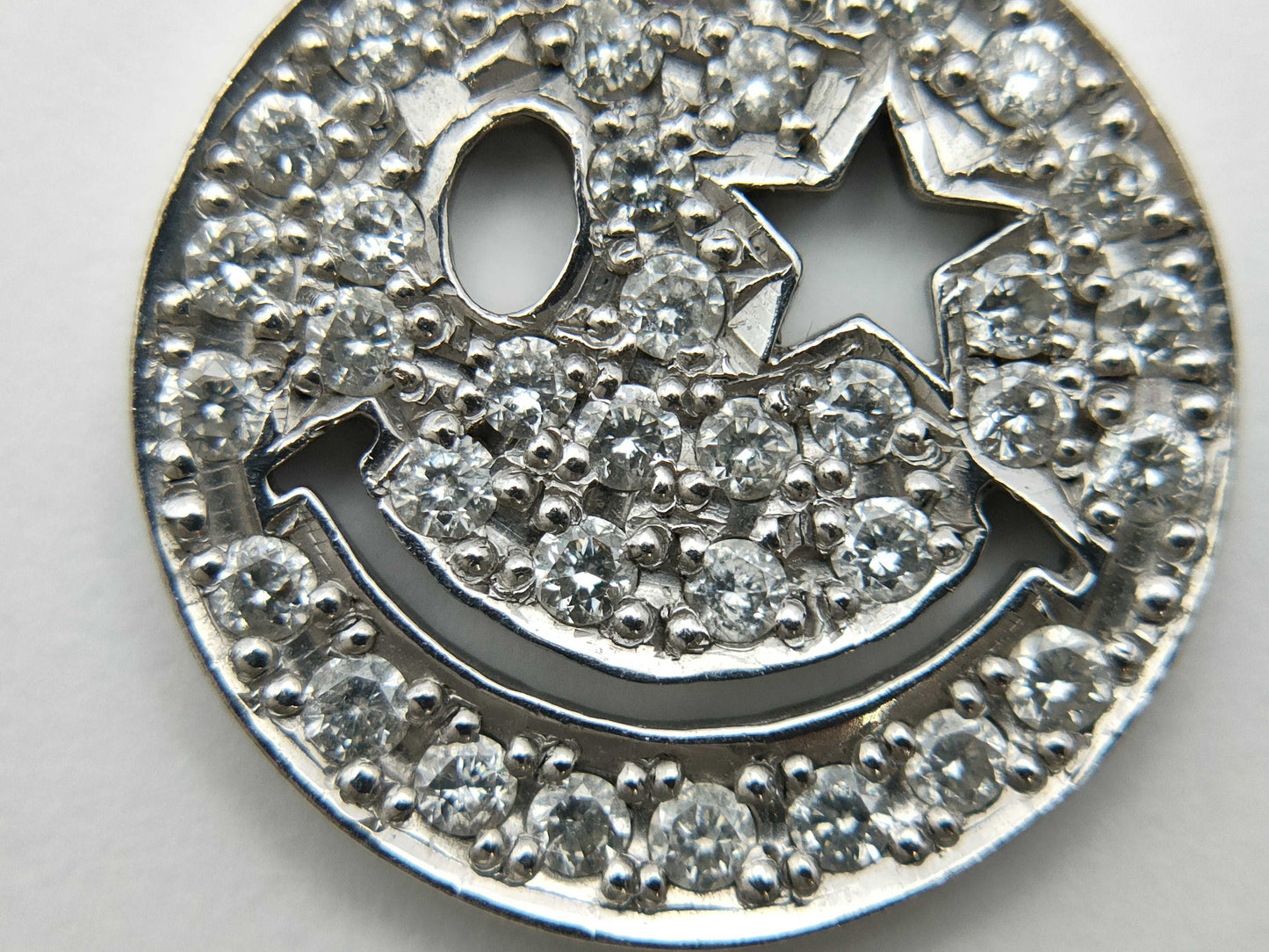 Diamond K18WG 2.4g Pendant Top