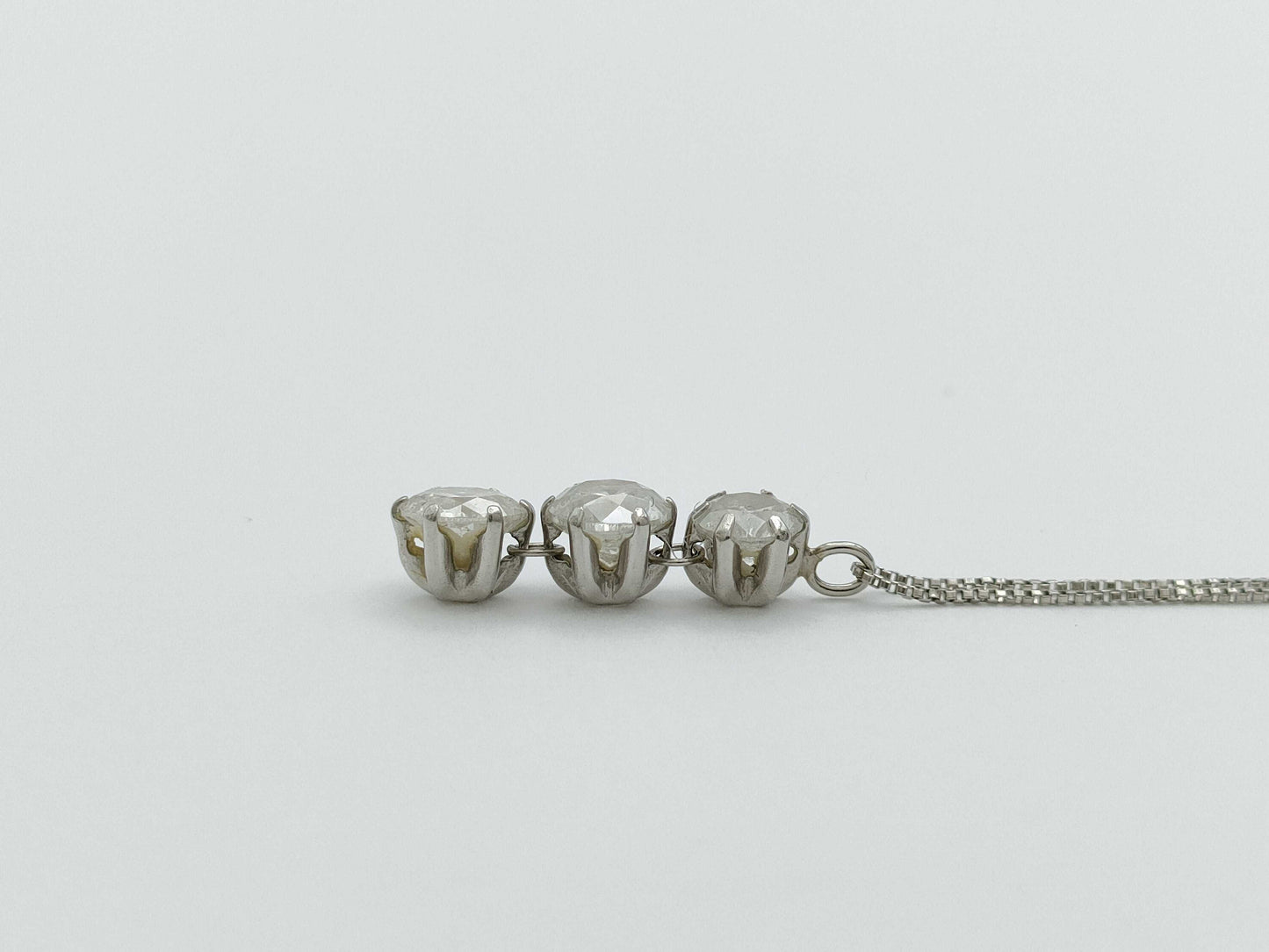 D1.0ct Pt900/850 2.0g Necklace