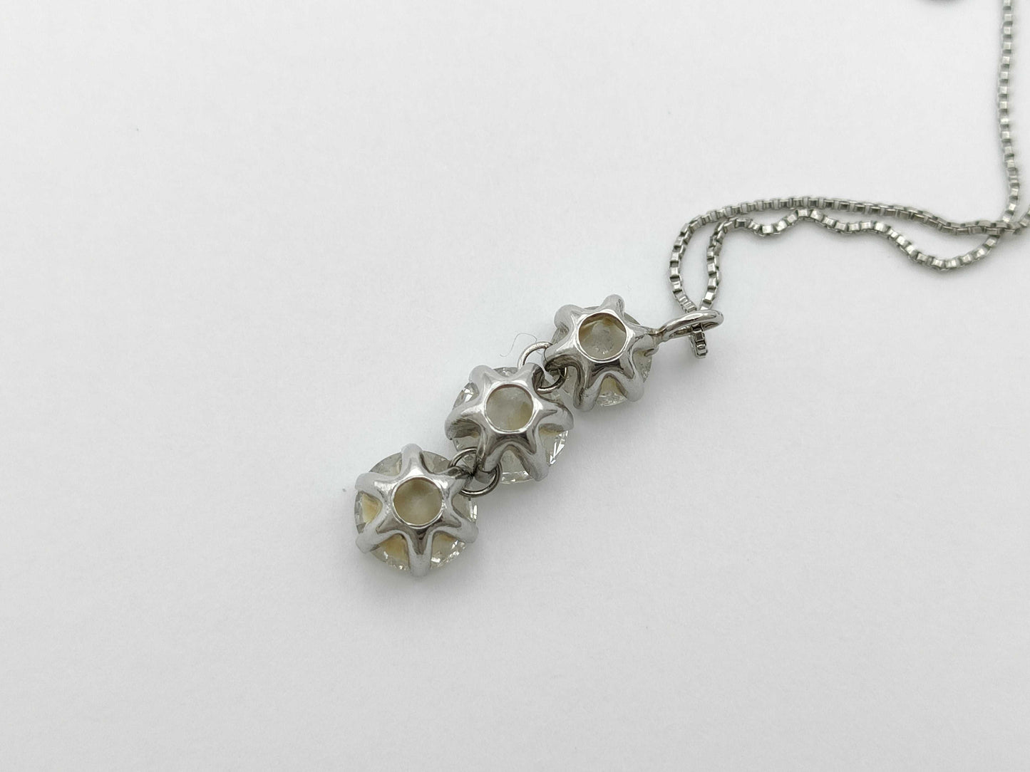 D1.0ct Pt900/850 2.0g Necklace