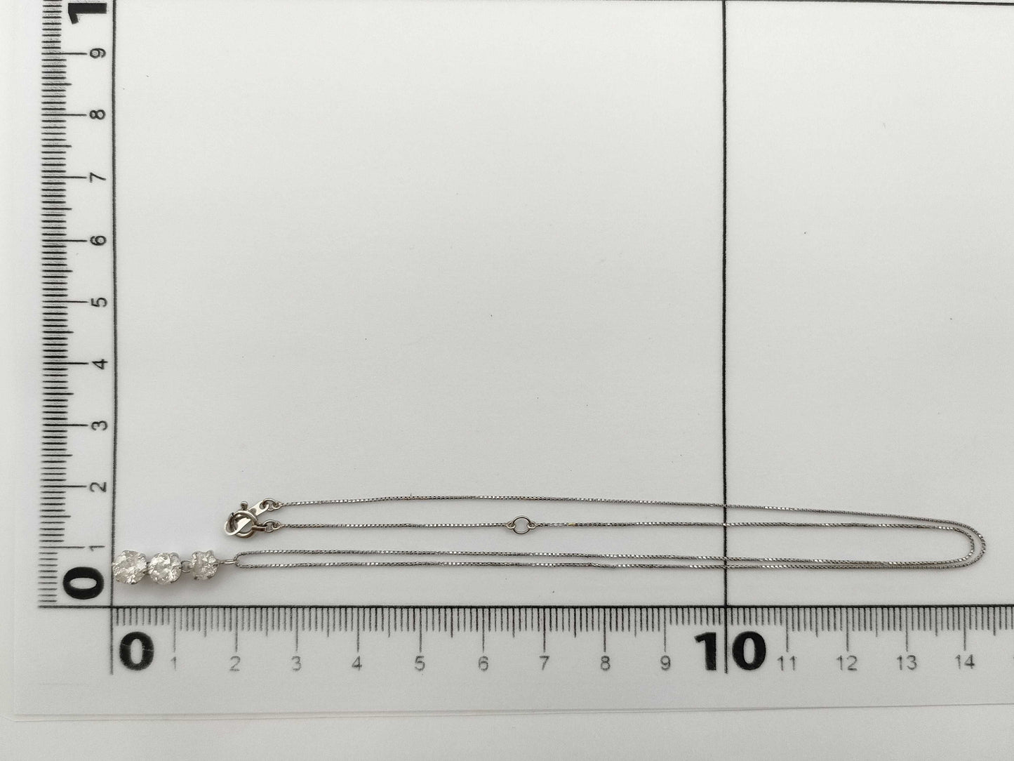 D1.0ct Pt900/850 2.0g Necklace