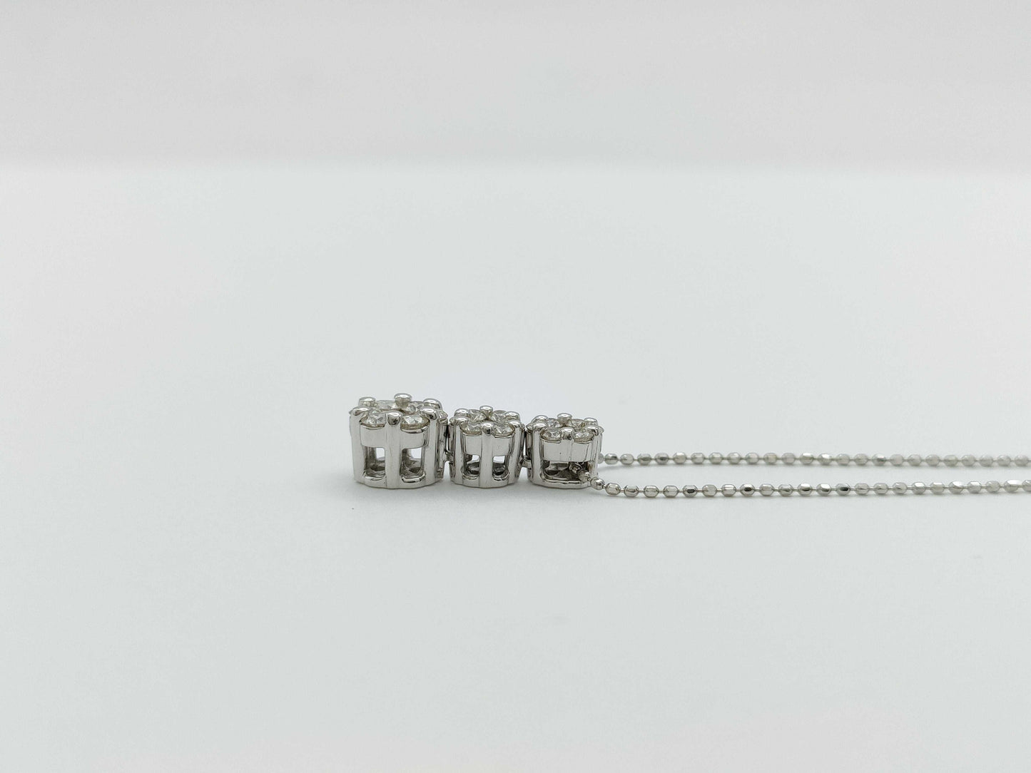 D0.50ct K18WG 3.6g Necklace