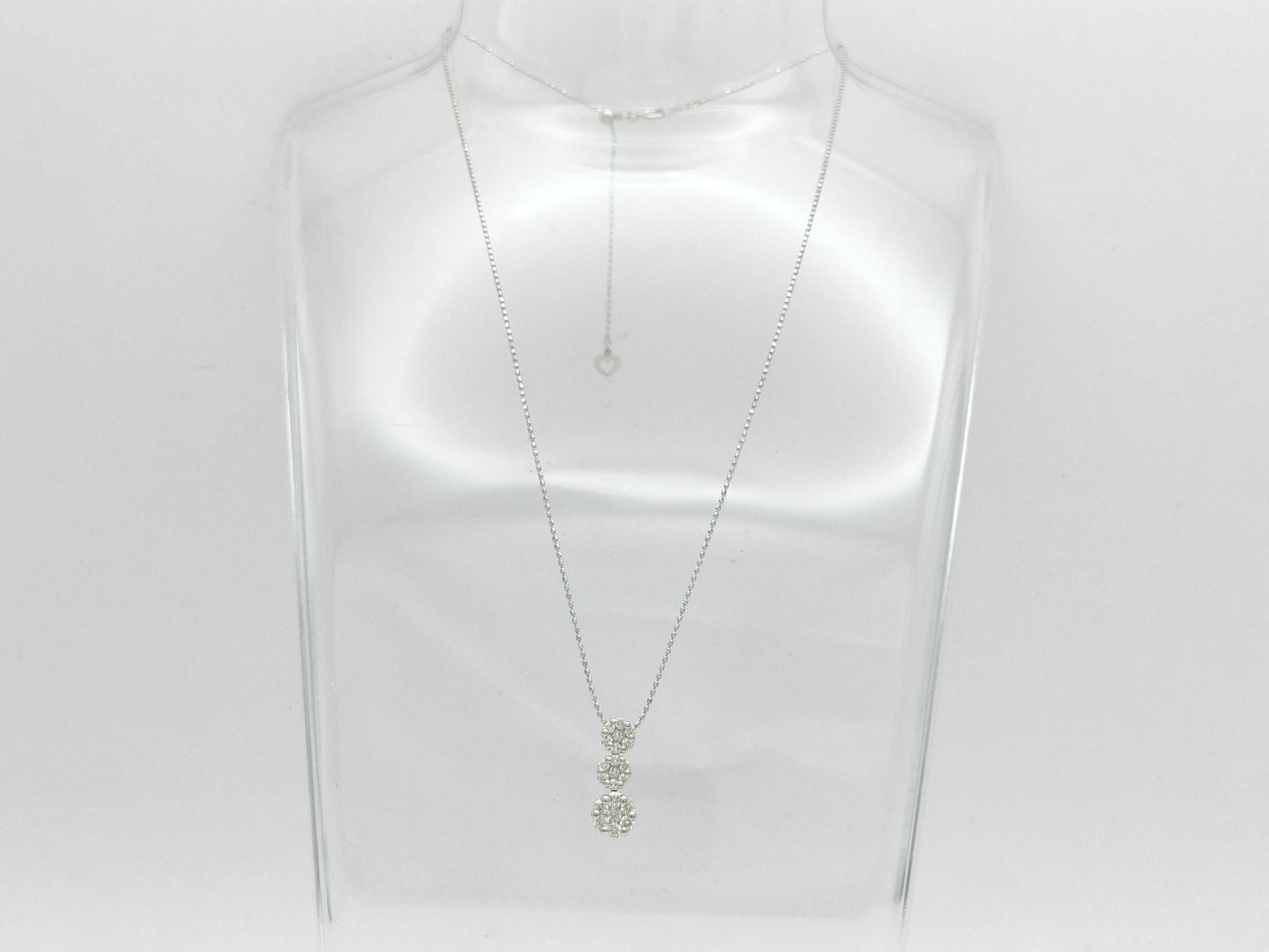 D0.50ct K18WG 3.6g Necklace