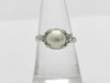 Pearl, Diameter: Approx. 7.3mm, D0.02ct, Pt900, 3.4g, Ring
