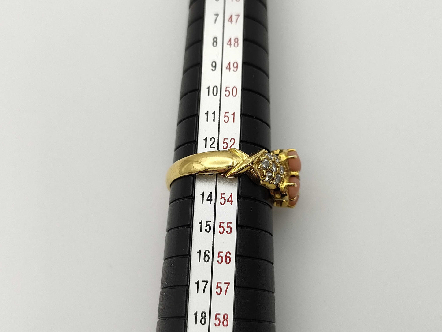 Colored Stone D0.33ct K18 4.2g Ring