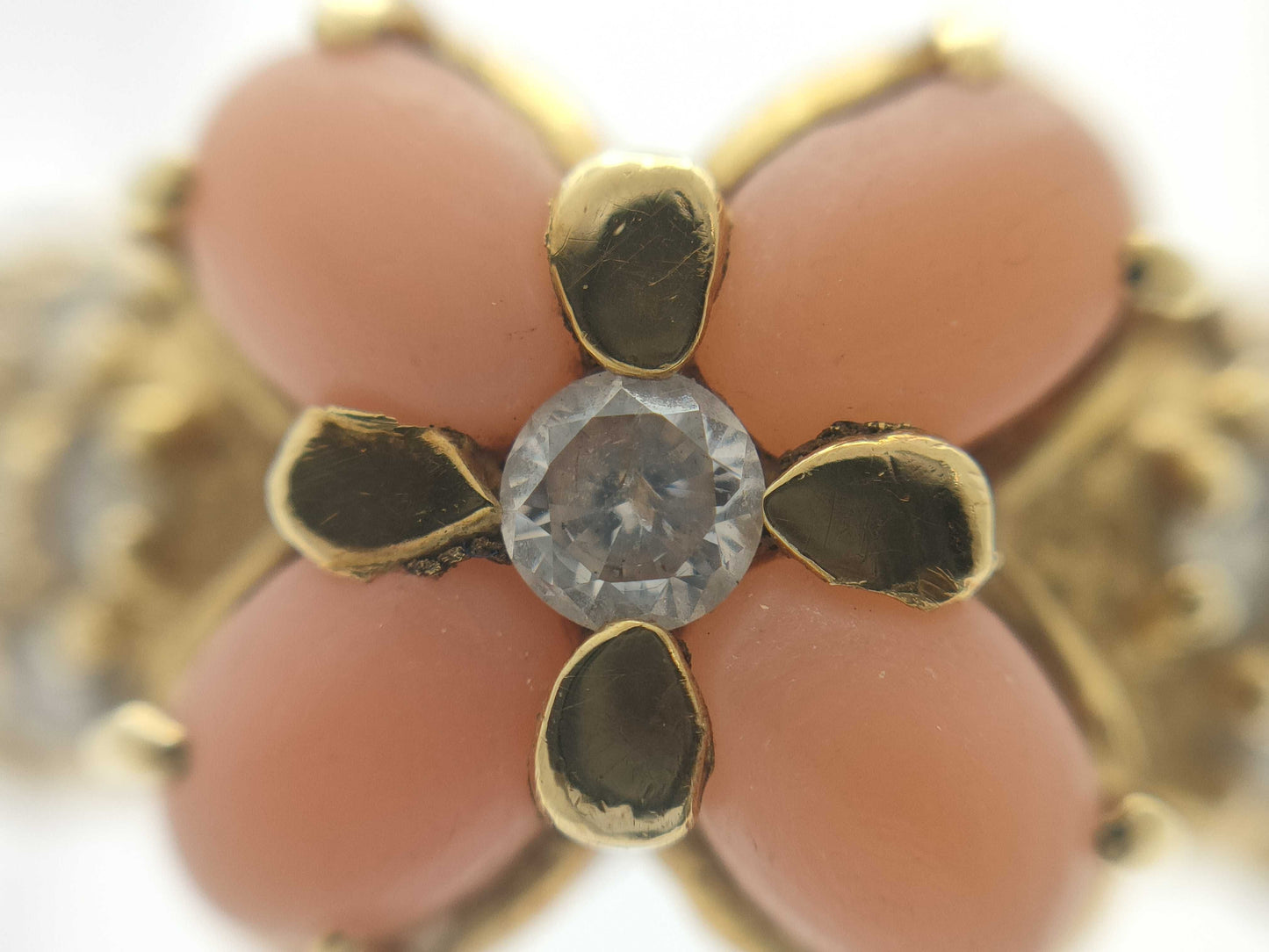 Colored Stone D0.33ct K18 4.2g Ring