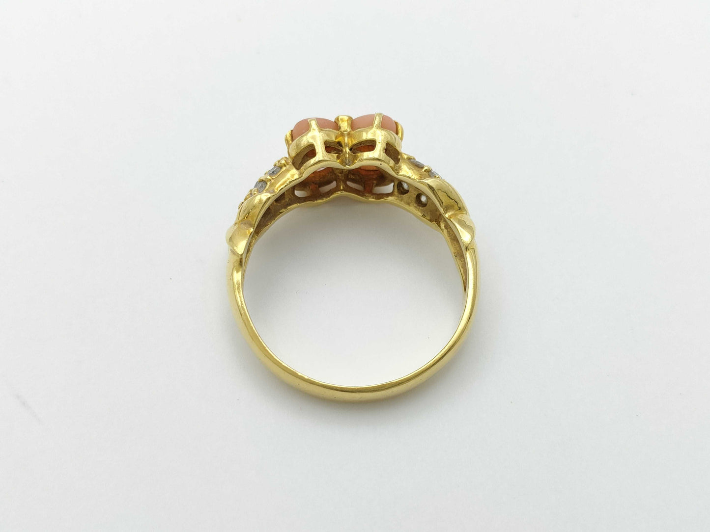 Colored Stone D0.33ct K18 4.2g Ring