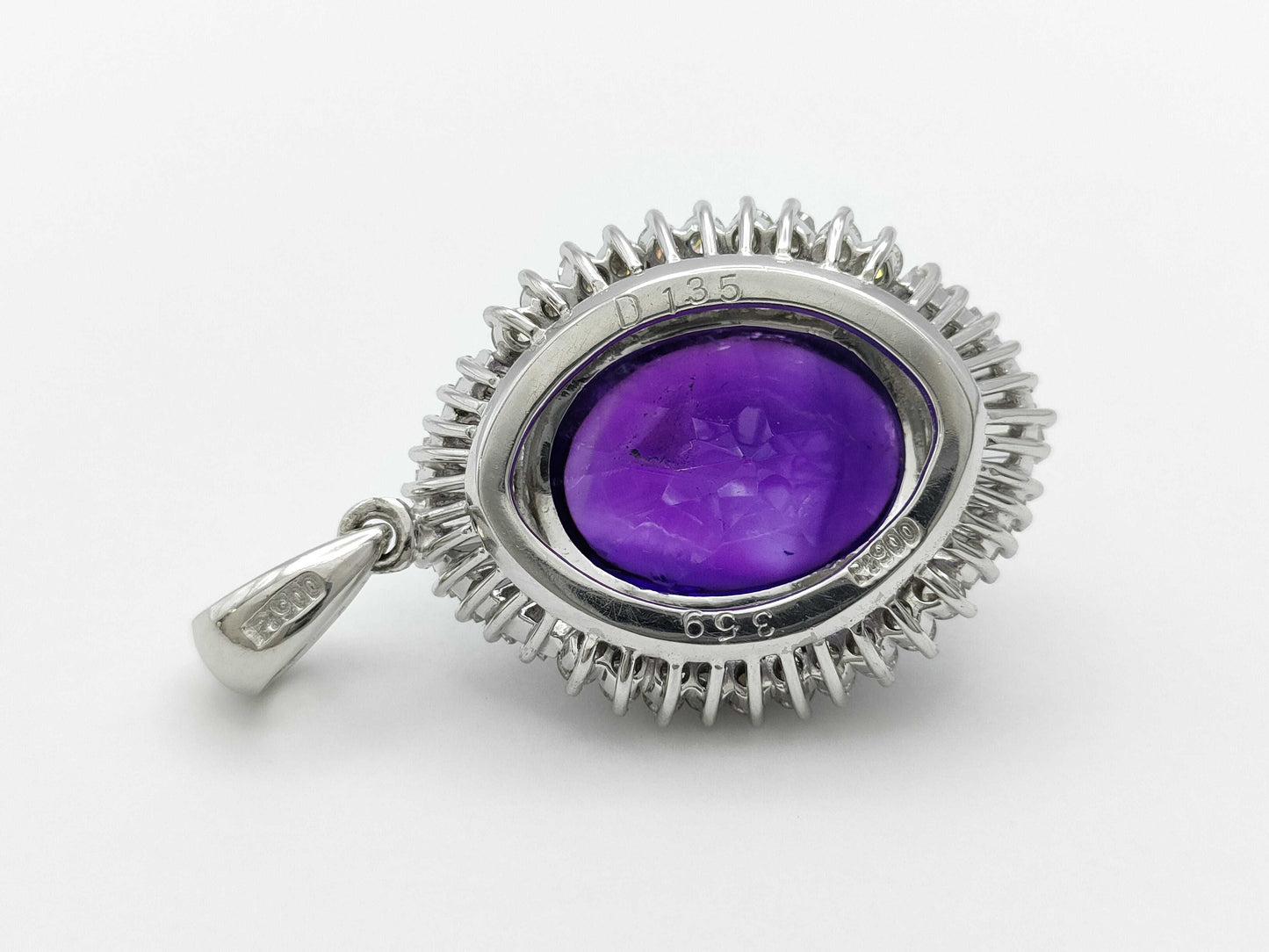 AM3.59ct D1.35ct Pt900 9.7g Pendant Top
