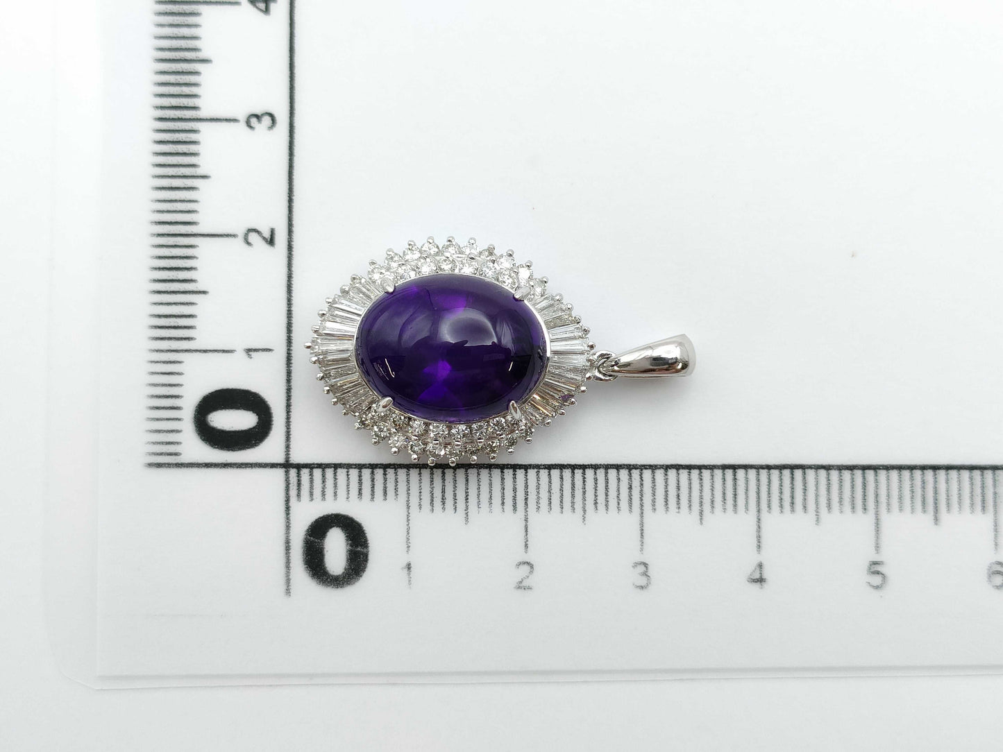 AM3.59ct D1.35ct Pt900 9.7g Pendant Top