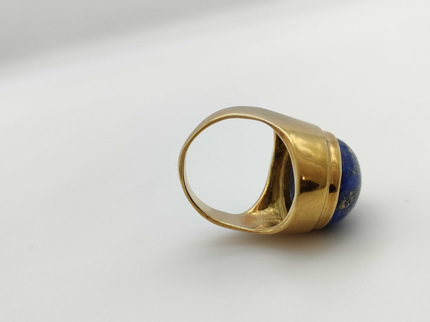 Lapis Lazuli Ring, 13.4mm x 18.2mm, 18K Gold, 15.0g