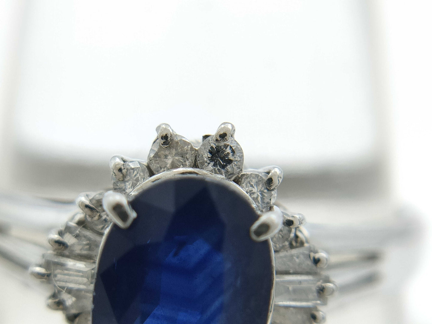 S1.00ct D0.21ct PT900 3.5g Ring
