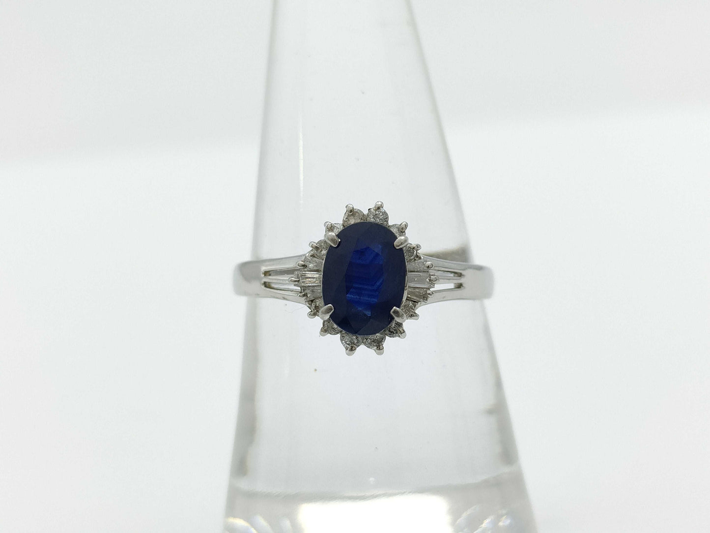S1.00ct D0.21ct PT900 3.5g Ring