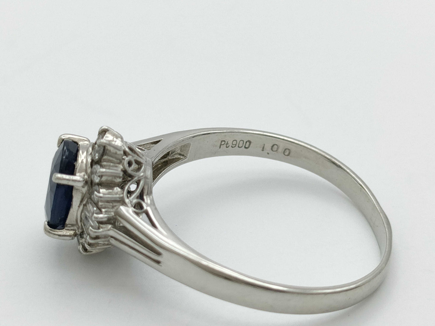 S1.00ct D0.21ct PT900 3.5g Ring