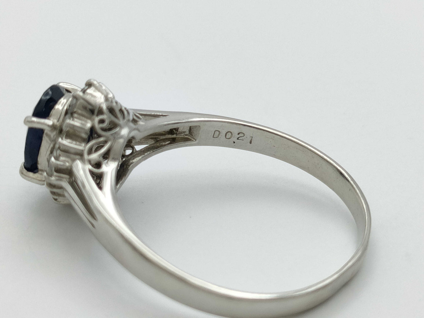 S1.00ct D0.21ct PT900 3.5g Ring
