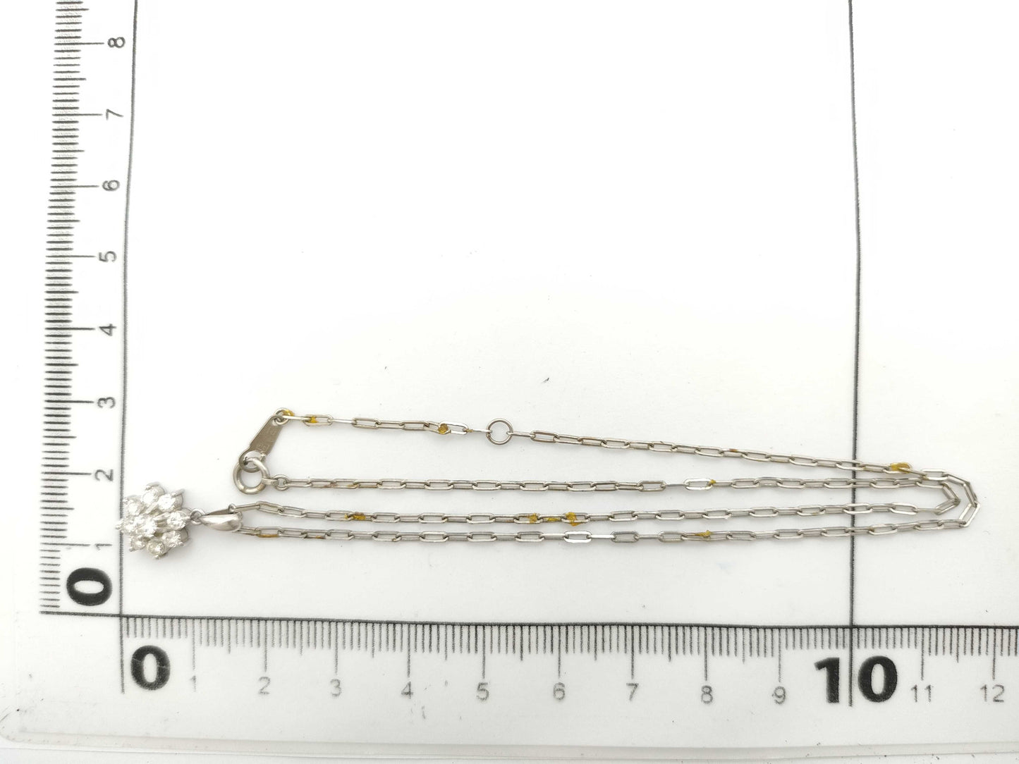 D0.50ct Pt900/850 5.2g Necklace