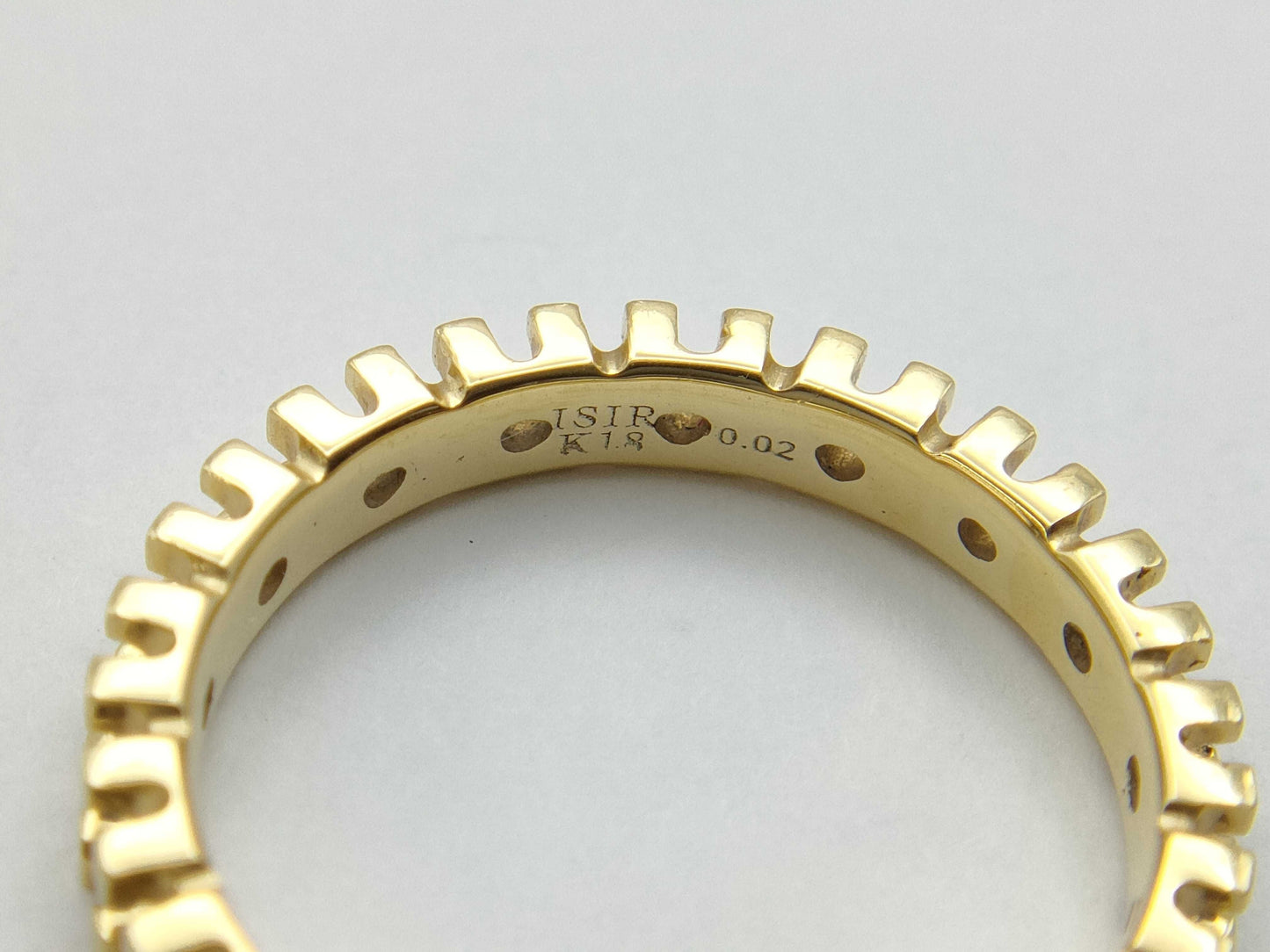 ISIR D0.02ct K18 2.4g Ring