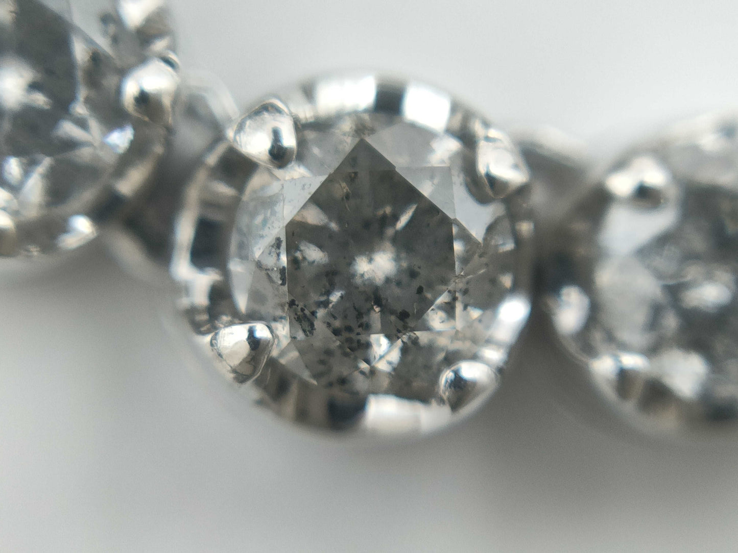 D3.0ct K18WG 13.2g Necklace