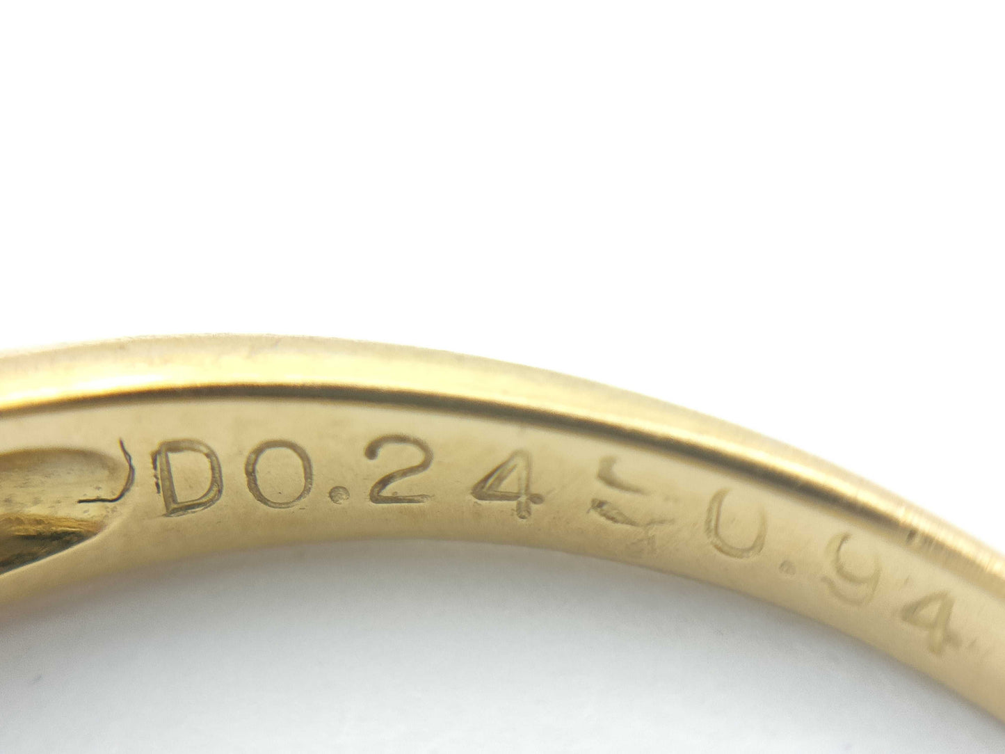 S 0.94ct D 0.24ct K18 4.2g Ring