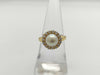 Pearl, Diameter: Approx. 8.2mm, D0.43ct, 18K Gold, 4.4g, Ring