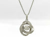 D0.255/0.09ct Pt900/850 4.0g Necklace