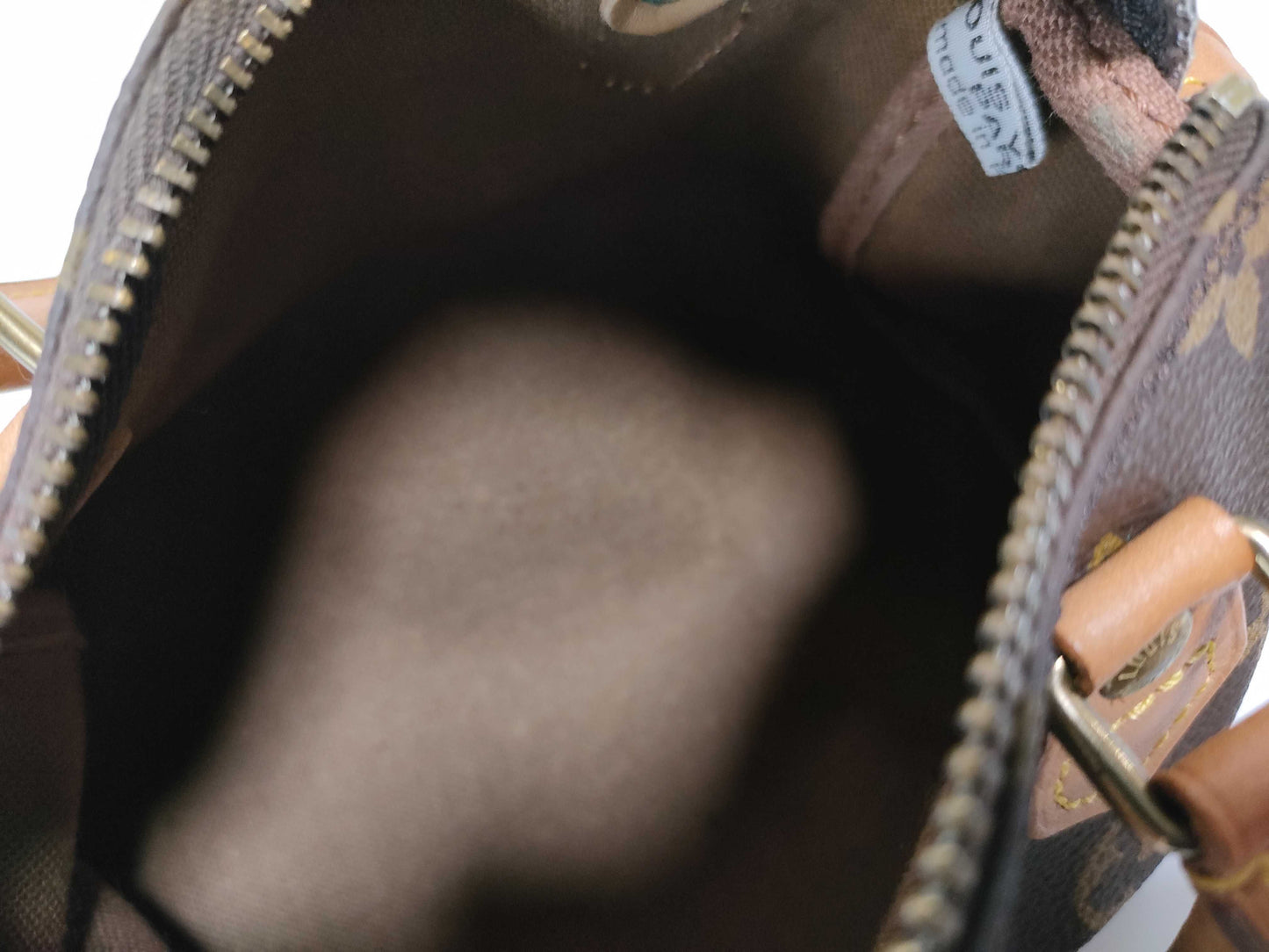LOUIS VUITTON RFID Unverifiable, Serial Unverifiable, Monogram Louis Vuitton Mini Speedy Monogram Pouch with Tag, No ST
