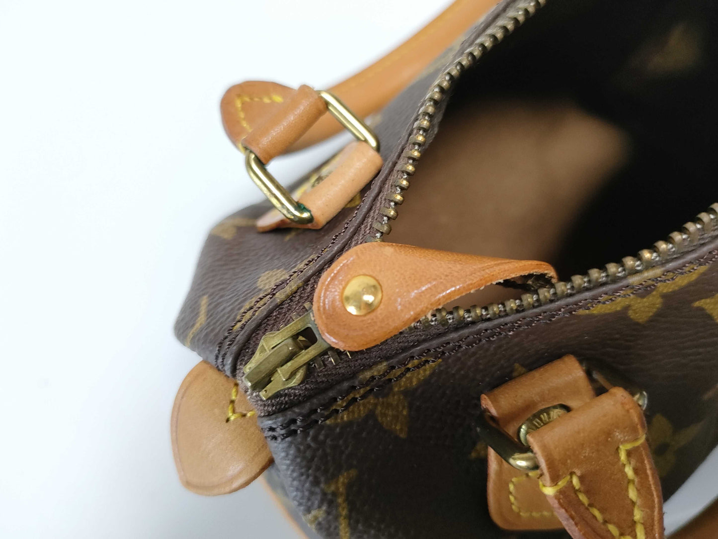 LOUIS VUITTON RFID Unverifiable, Serial Unverifiable, Monogram Louis Vuitton Mini Speedy Monogram Pouch with Tag, No ST