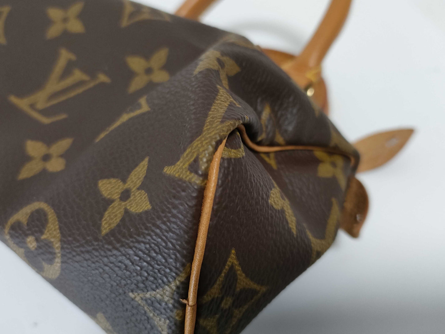 LOUIS VUITTON RFID Unverifiable, Serial Unverifiable, Monogram Louis Vuitton Mini Speedy Monogram Pouch with Tag, No ST