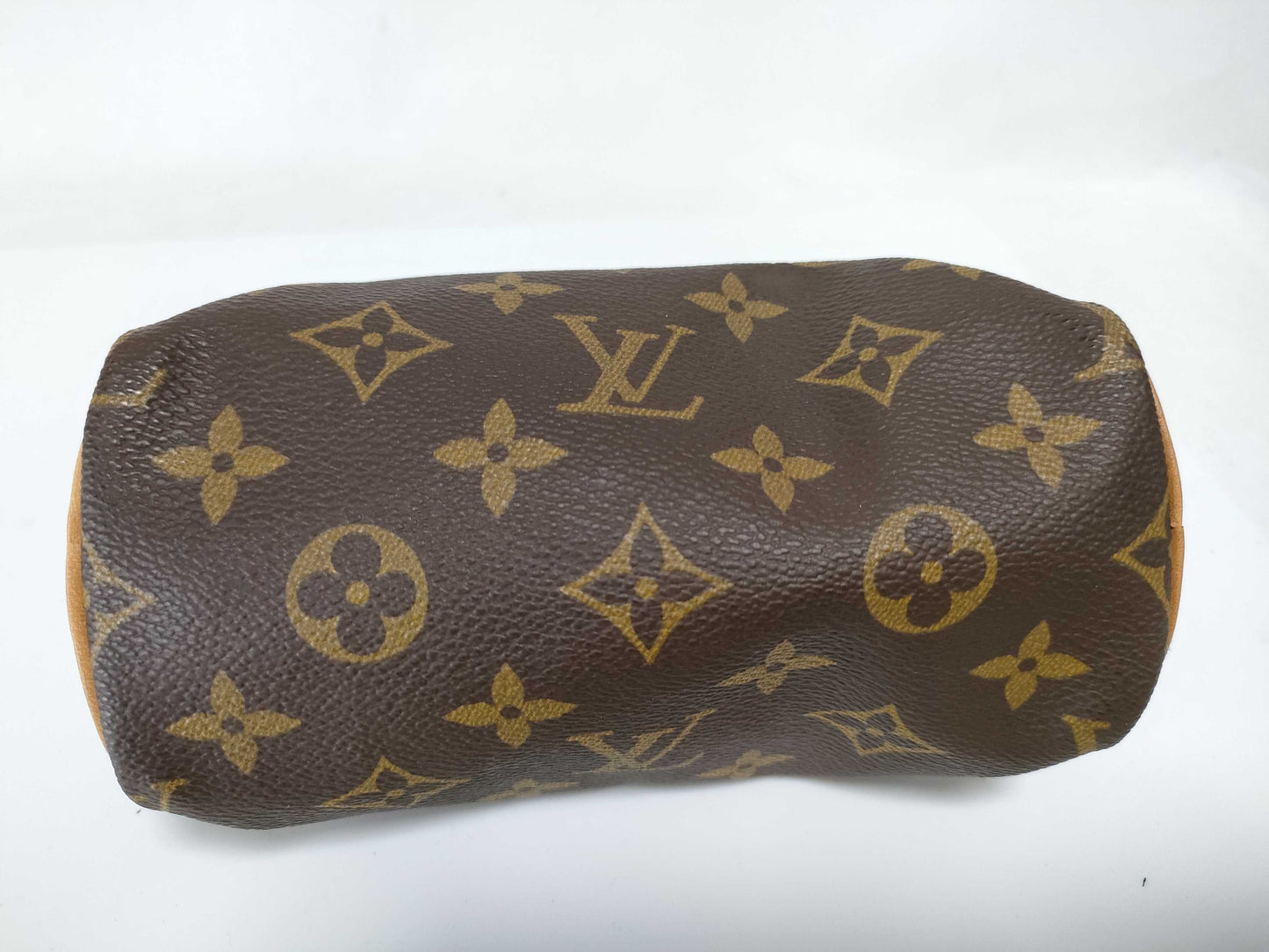 LOUIS VUITTON RFID Unverifiable, Serial Unverifiable, Monogram Louis Vuitton Mini Speedy Monogram Pouch with Tag, No ST
