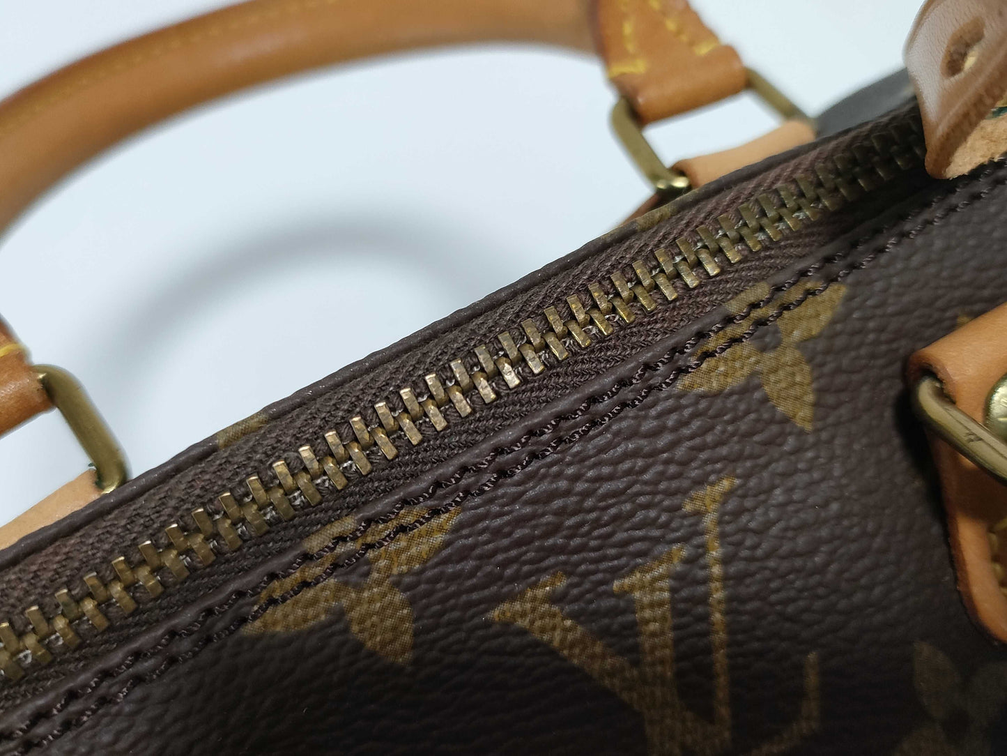 LOUIS VUITTON RFID Unverifiable, Serial Unverifiable, Monogram Louis Vuitton Mini Speedy Monogram Pouch with Tag, No ST