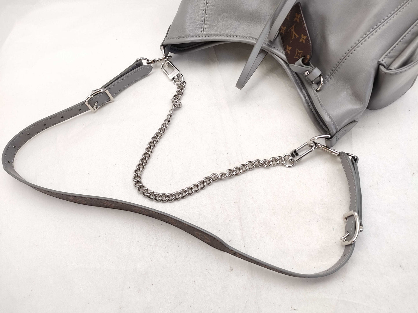 LOUIS VUITTON Carryall Cargo Vibe PM Trianon Gray Handbag