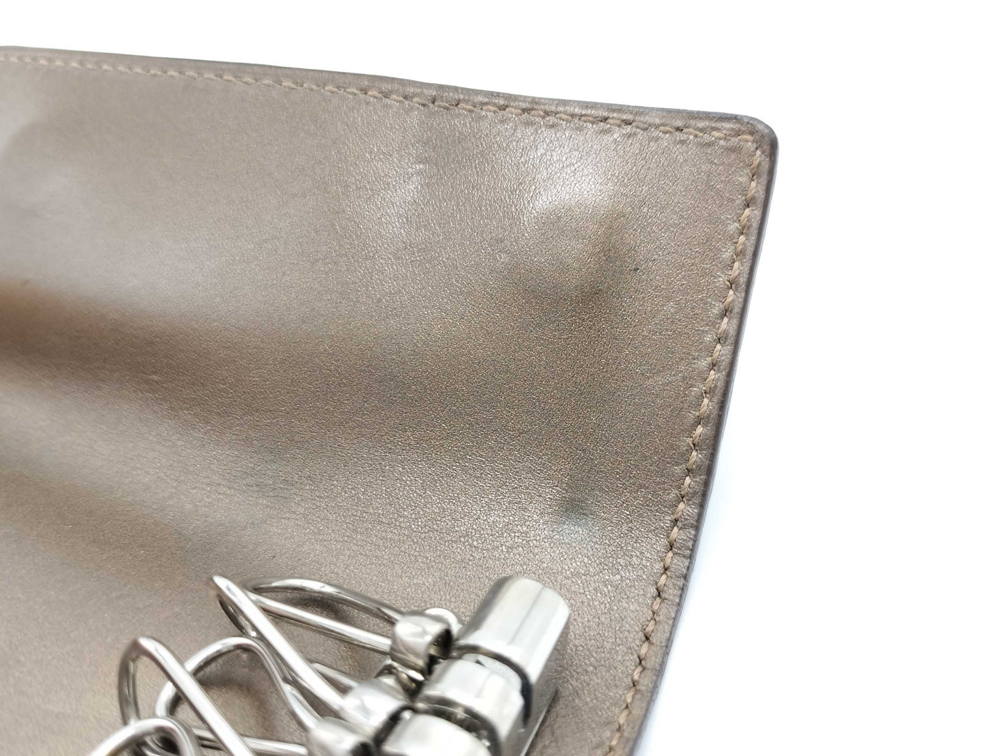 HERMES □H Stamp Hermès Serie Key Case 6-Ring Brown □H Key Case/Key Holder