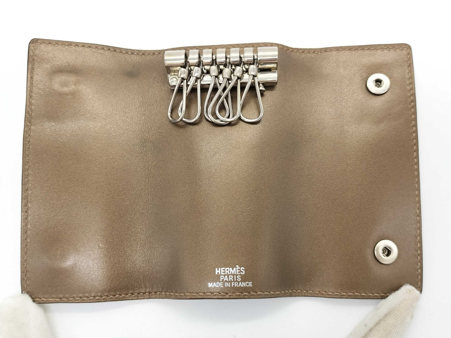 HERMES □H Stamp Hermès Serie Key Case 6-Ring Brown □H Key Case/Key Holder