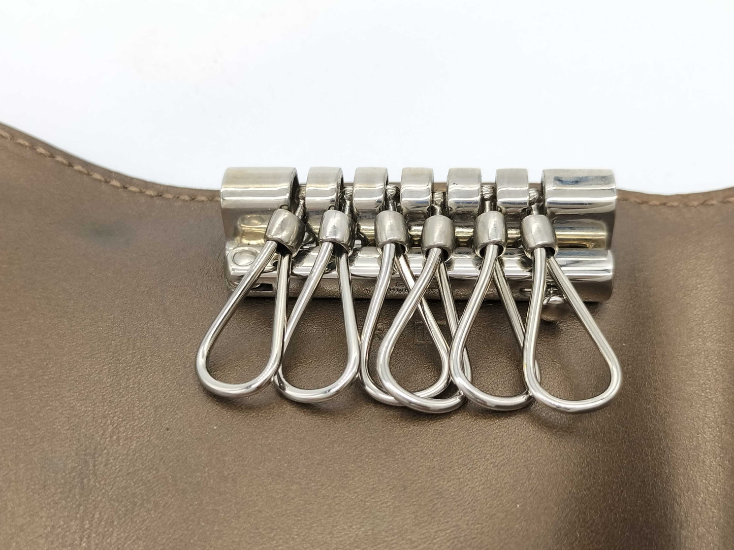 HERMES □H Stamp Hermès Serie Key Case 6-Ring Brown □H Key Case/Key Holder