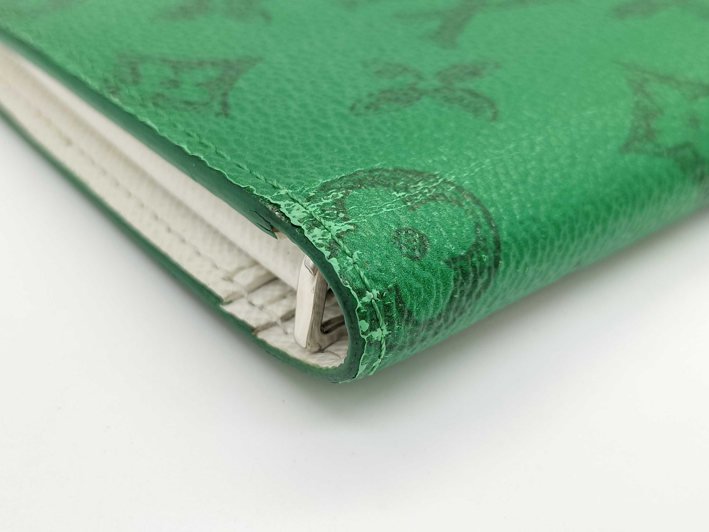LOUIS VUITTON RFID Verified Louis Vuitton Everyday LV Portefeuille Brazza Long Wallet Green Wallet
