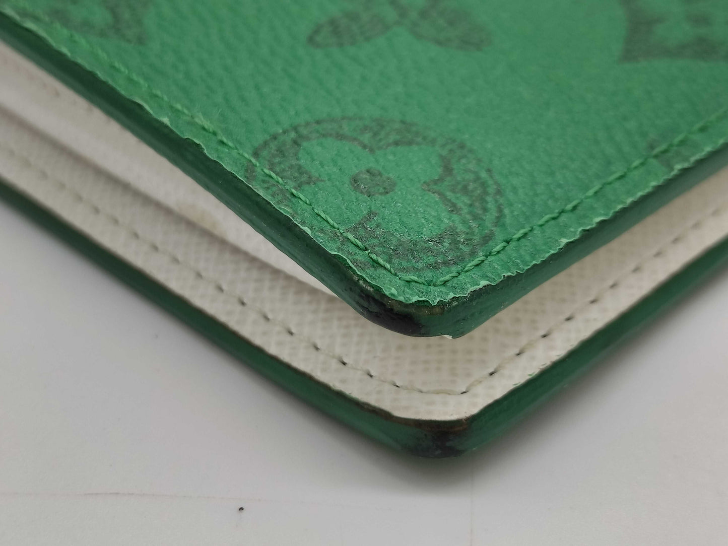 LOUIS VUITTON RFID Verified Louis Vuitton Everyday LV Portefeuille Brazza Long Wallet Green Wallet