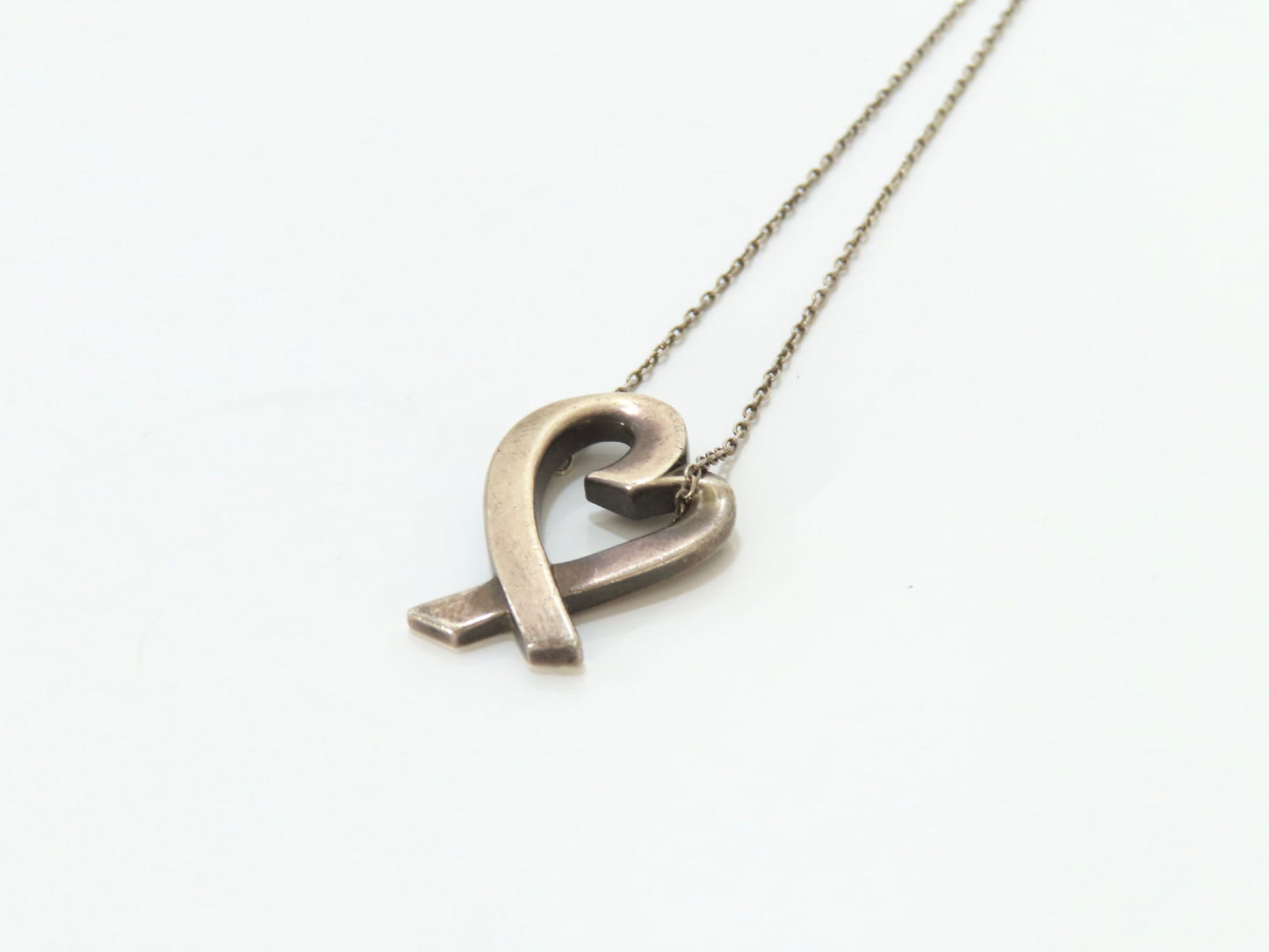 Tiffany & Co. Loving Heart TIFFANY & Co. Necklace, Loving Heart, 925, 4.4g, Minor Scratches