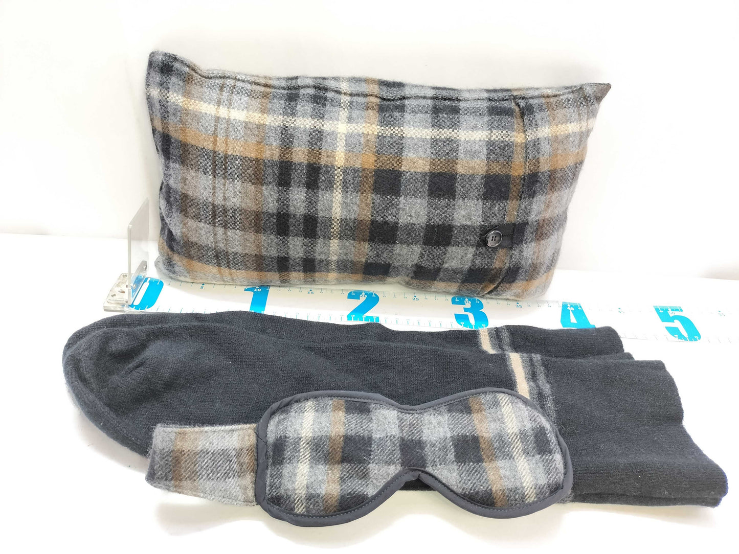 LOUIS VUITTON LV Wool Cushion Check Pattern Very Little Used Other Accessories
