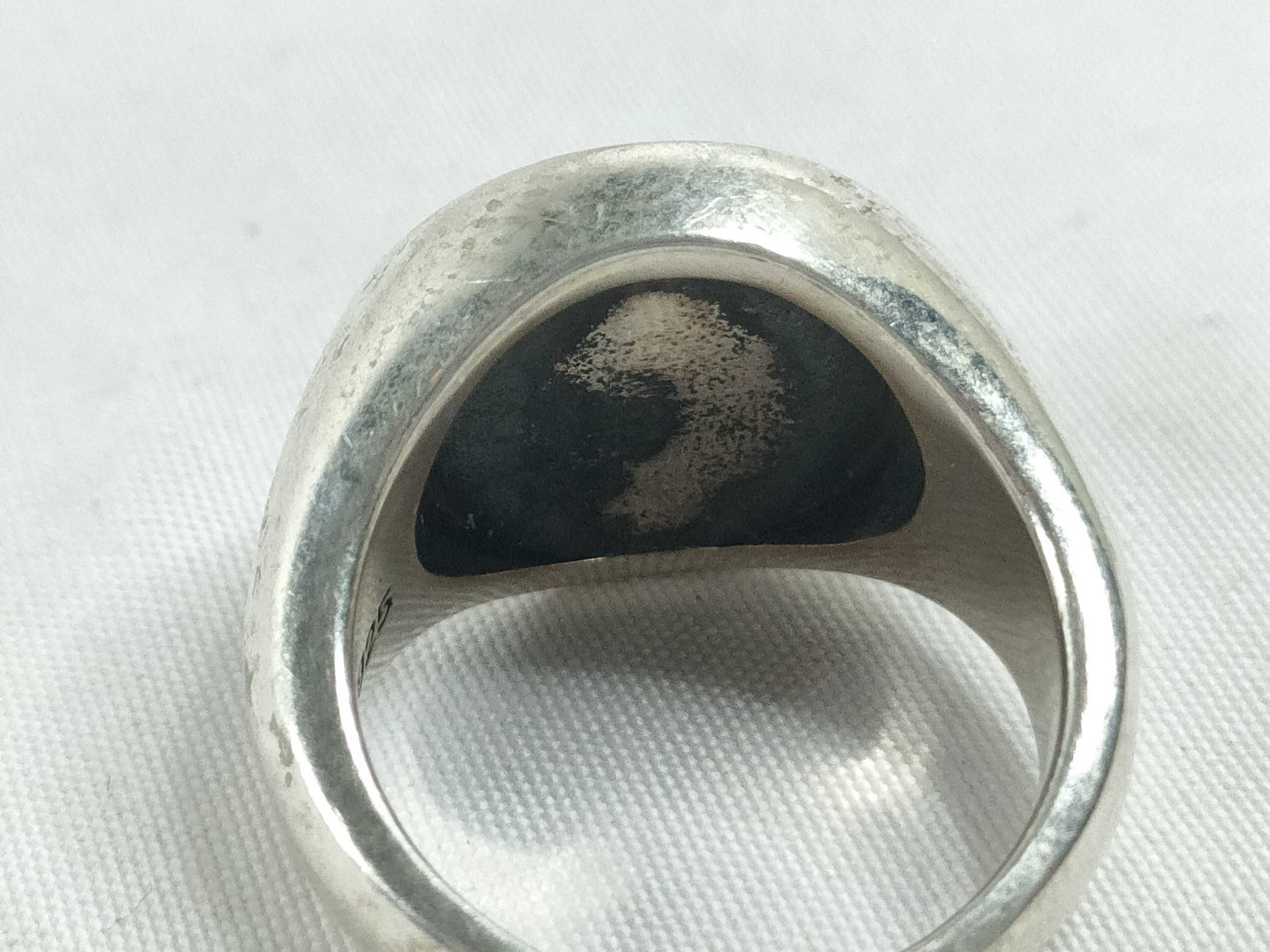 BALENCIAGA BALENCIAGA Ring Set with Black Stones, 925, Total Weight 68.3g