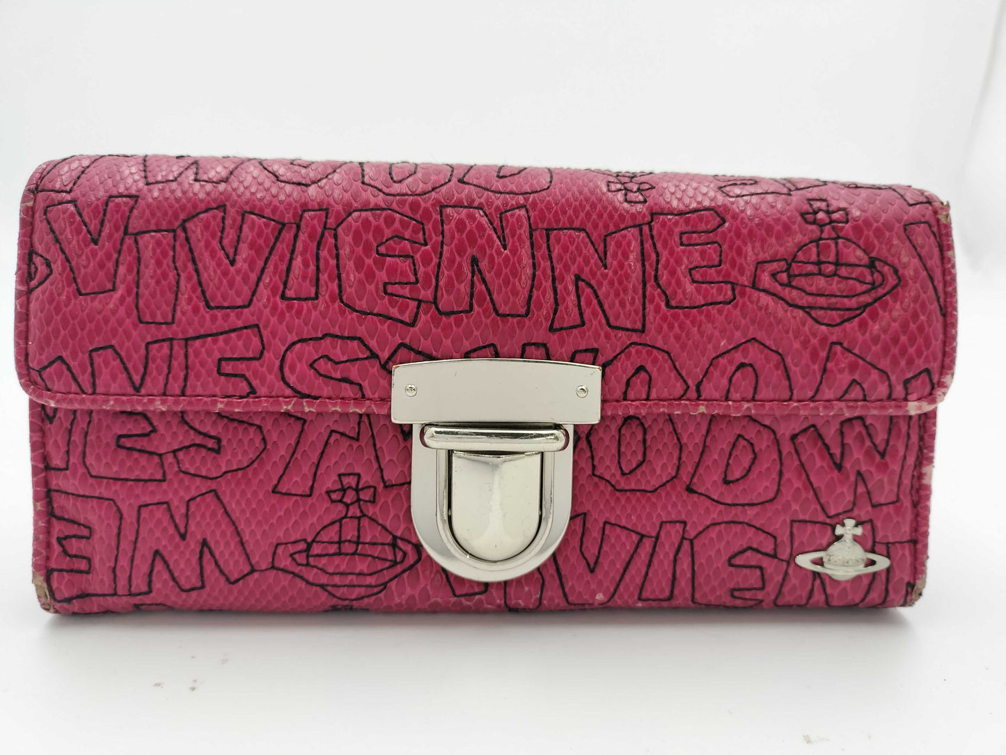 Vivienne Westwood Vivienne Westwood long wallet pink logo wallet