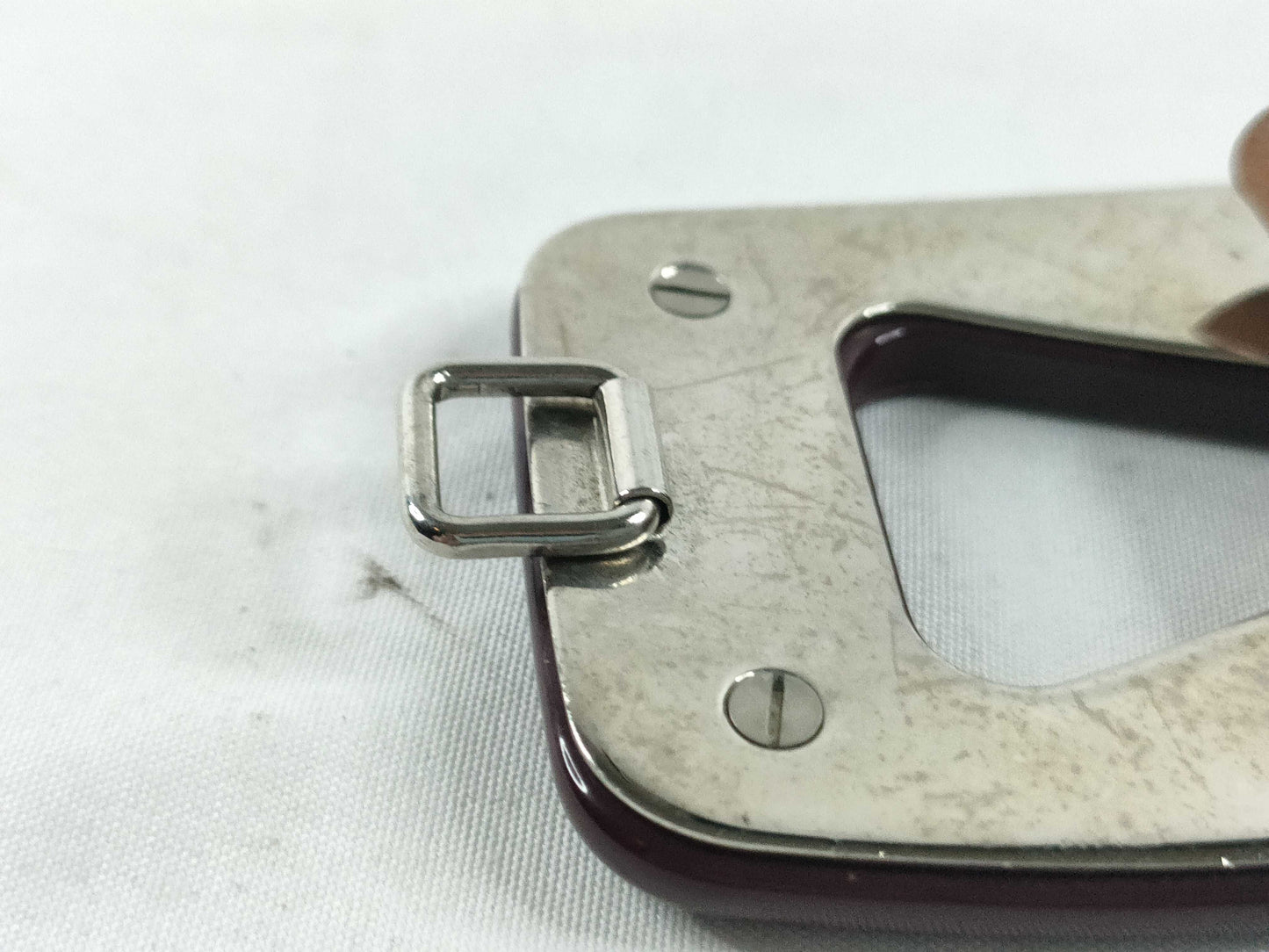 PRADA PRADA Belt Plastic Chain/Rubber Brown Belt
