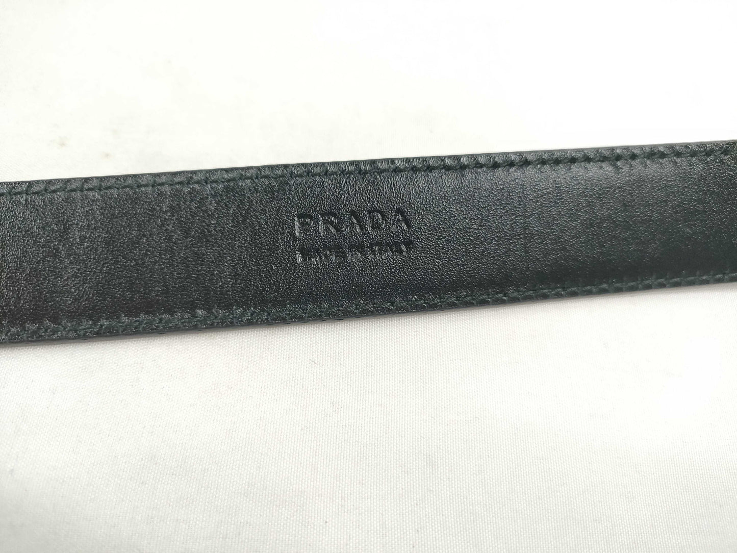 PRADA PRADA Belt Black Leather Belt