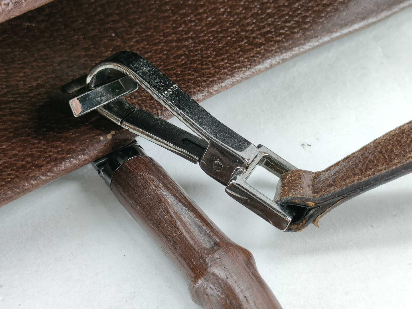GUCCI Bamboo 2-Way Bag 002~ Brown Leather Handbag