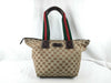 GUCCI GG Canvas Handbag, Nylon Fabric, Size 131.230